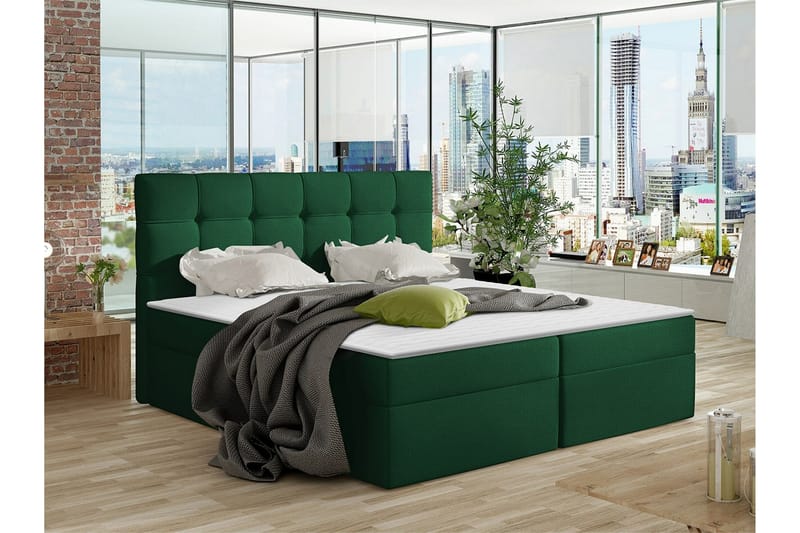 Kintore Kontinentalseng 180x200 cm - Mørkegrønn - Møbler - Senger - Kontinentalsenger