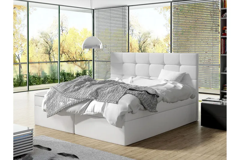 Kleiv Kontinentalseng 140x200 cm - Hvit - Møbler - Senger - Kontinentalsenger