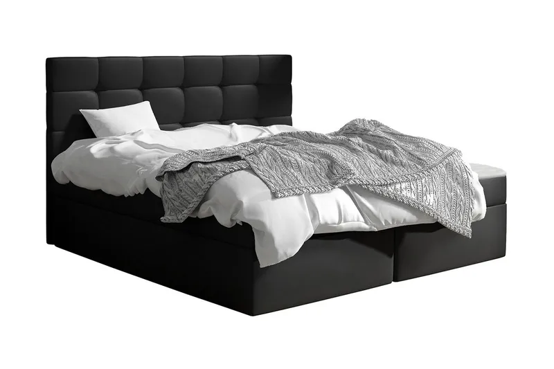 Kleiv Kontinentalseng 140x200 cm - Svart - Møbler - Senger - Kontinentalsenger