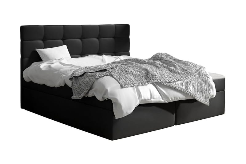 Kleiv Kontinentalseng 160x200 cm - Svart - Møbler - Senger - Kontinentalsenger