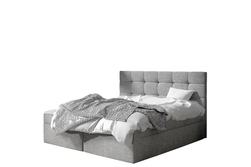 Kleiv Kontinentalseng 180x200 cm - Grå - Møbler - Senger - Kontinentalsenger
