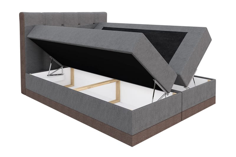 Knarrevik kontinentalseng 160x200 - Brun - Møbler - Senger - Kontinentalsenger