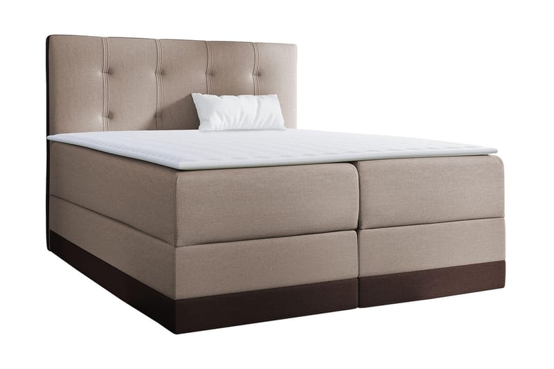 Knarrevik kontinentalseng 200x200 - Brun - Møbler - Senger - Kontinentalsenger