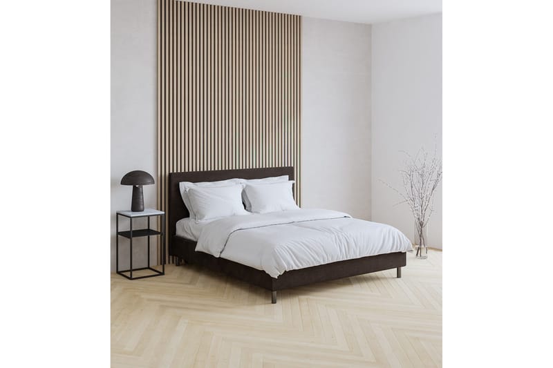 Komplett sängpaket Divine sänggavel 140 cm 140x200 Beige - Møbler - Senger - Kontinentalsenger