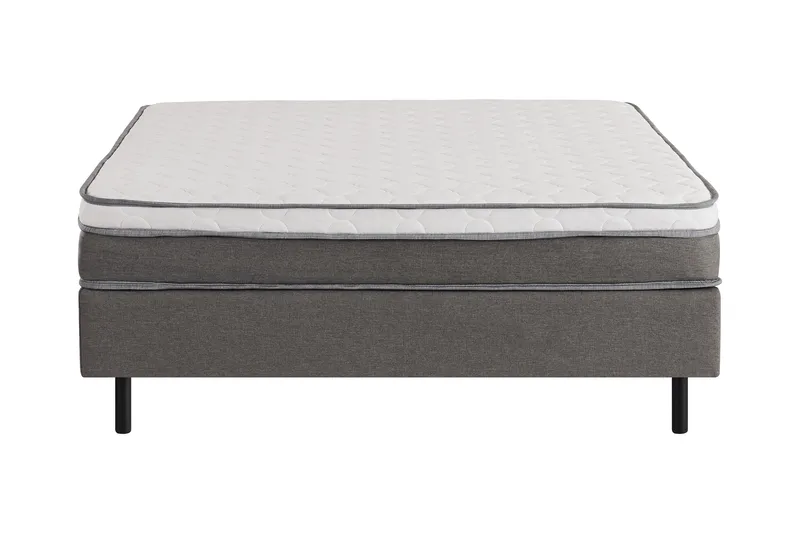 Komplett sängpaket Utan sänggavel 160x200 Grå - Møbler - Senger - Kontinentalsenger