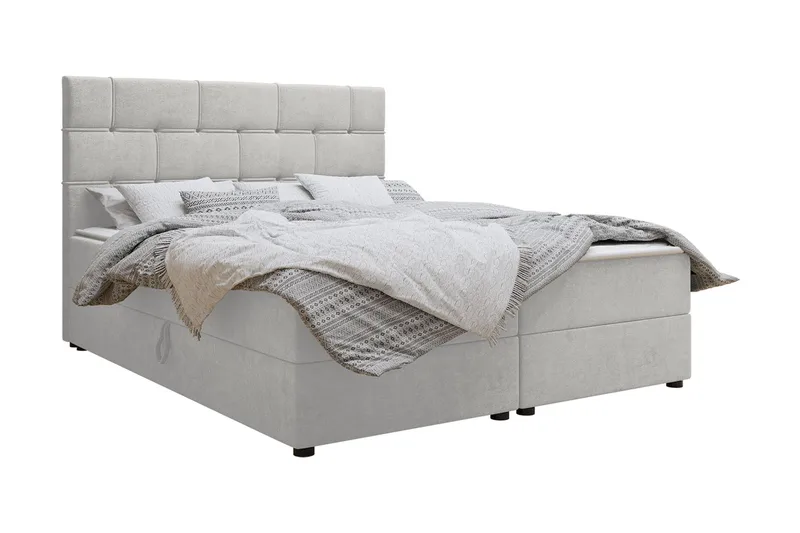 Kontinentalseng 140x200 cm, Lysegrå