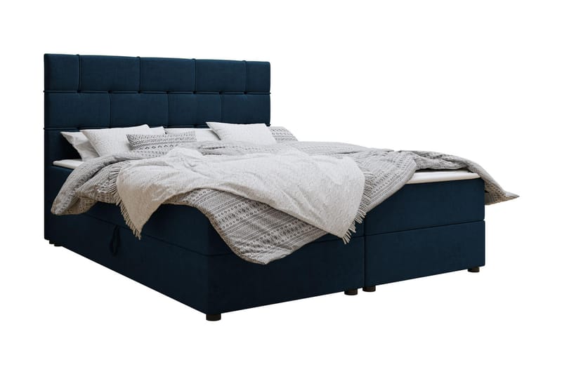 Kontinentalseng 160x200 cm - Blå - Møbler - Senger - Kontinentalsenger