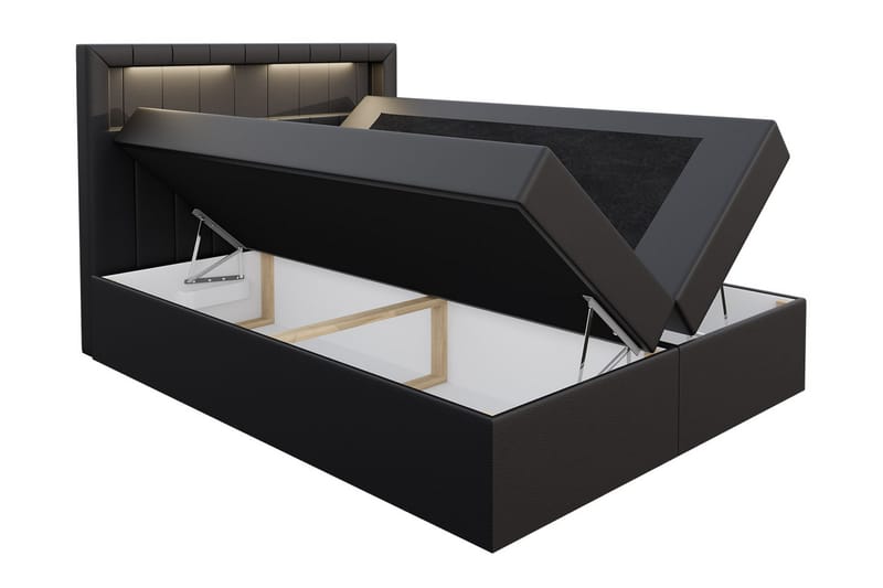 Kontinentalseng 180x200 Svart - Svart - Møbler - Senger - Kontinentalsenger