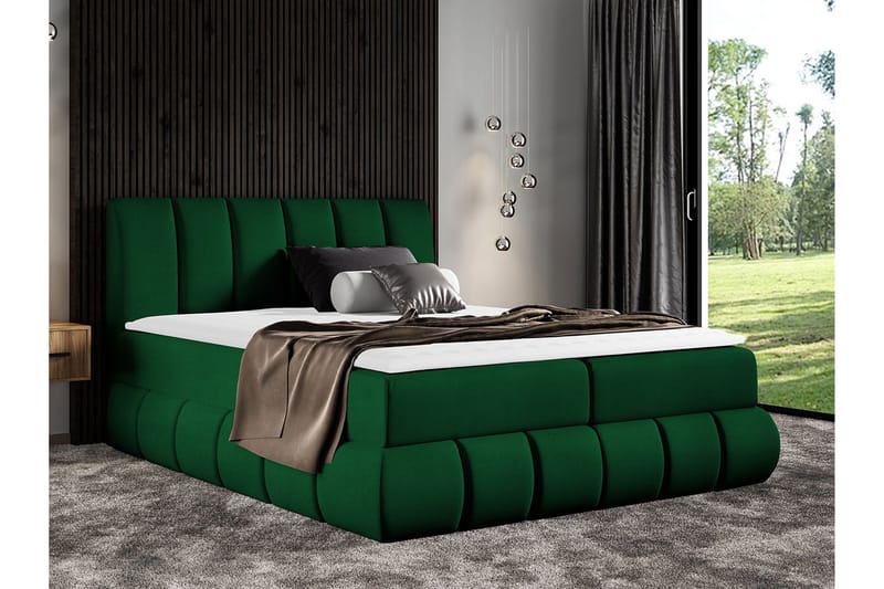Kontinentalseng 204x218 cm Grønn - Grønn - Møbler - Senger - Kontinentalsenger