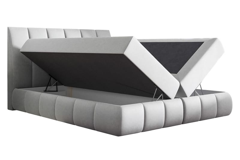 Kontinentalseng 204x218 cm Turkis - Turkis - Møbler - Senger - Kontinentalsenger