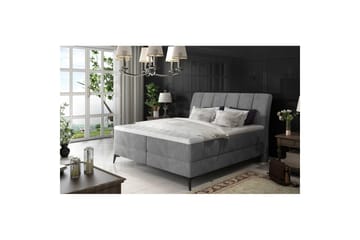 Kontinentalseng Eltap Aderito - 180x200 cm, Jasmine 90, Grå - Møbler - Senger - Kontinentalsenger