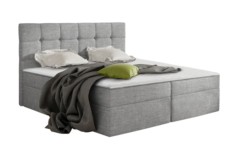Kontinentalseng NELE 140x200 M - Grå - Møbler - Senger - Kontinentalsenger