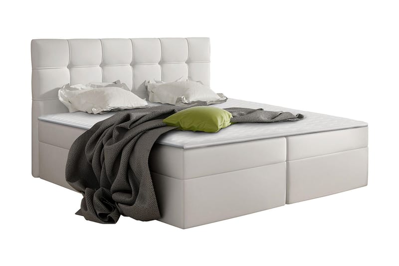 Kontinentalseng NELE 160x200 M - Hvit - Møbler - Senger - Kontinentalsenger