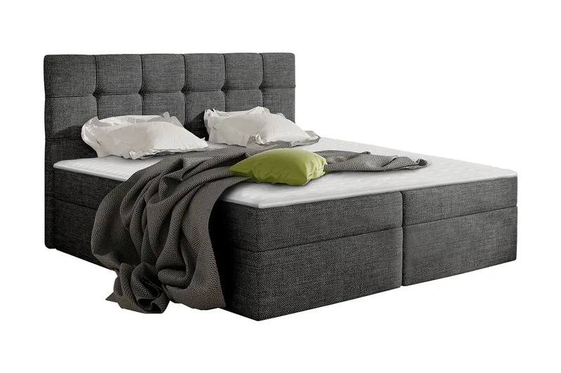 Kontinentalseng NELE 180x200 M - Mørkegr å - Møbler - Senger - Kontinentalsenger