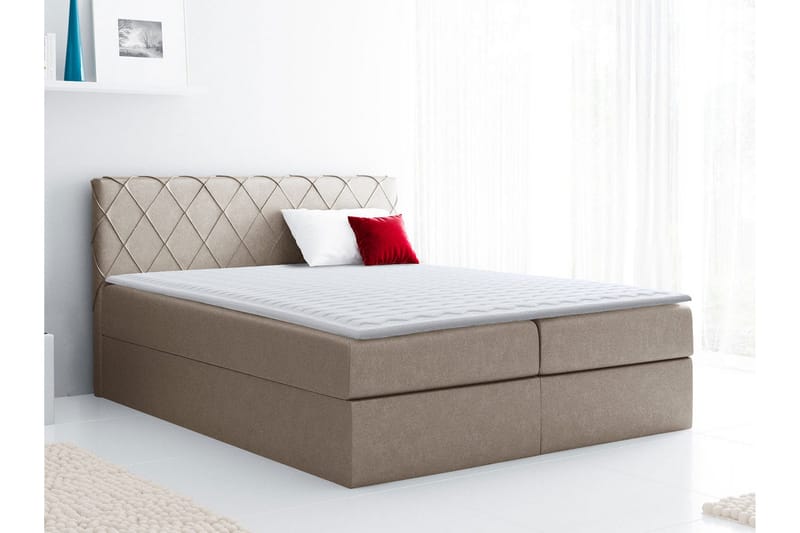 Korshavn Kontinentalseng 160x200 - Beige - Møbler - Senger - Kontinentalsenger