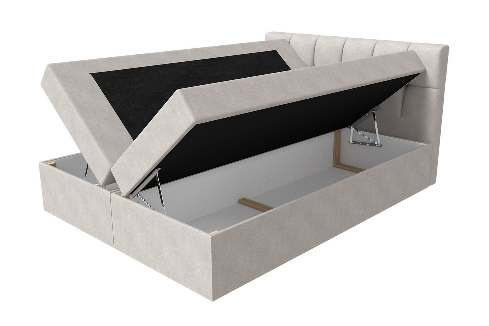 Kramvik kontinentalseng 140x200 - Grå - Møbler - Senger - Kontinentalsenger