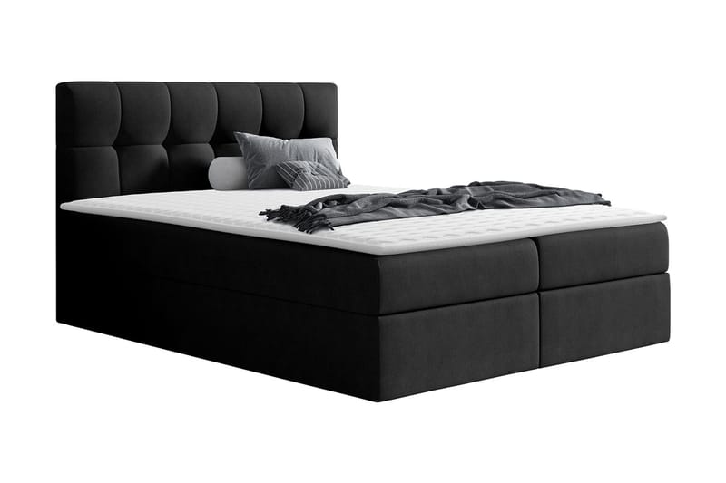 Kramvik kontinentalseng 160x200 - Svart - Møbler - Senger - Kontinentalsenger