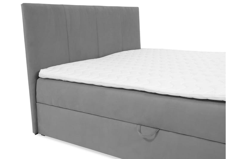 Laggano Kontinentalseng 140x200 cm + Overmadrass - Svart - Møbler - Senger - Kontinentalsenger