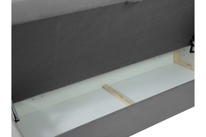 Laggano Kontinentalseng 140x200 cm + Overmadrass - Svart - Møbler - Senger - Kontinentalsenger