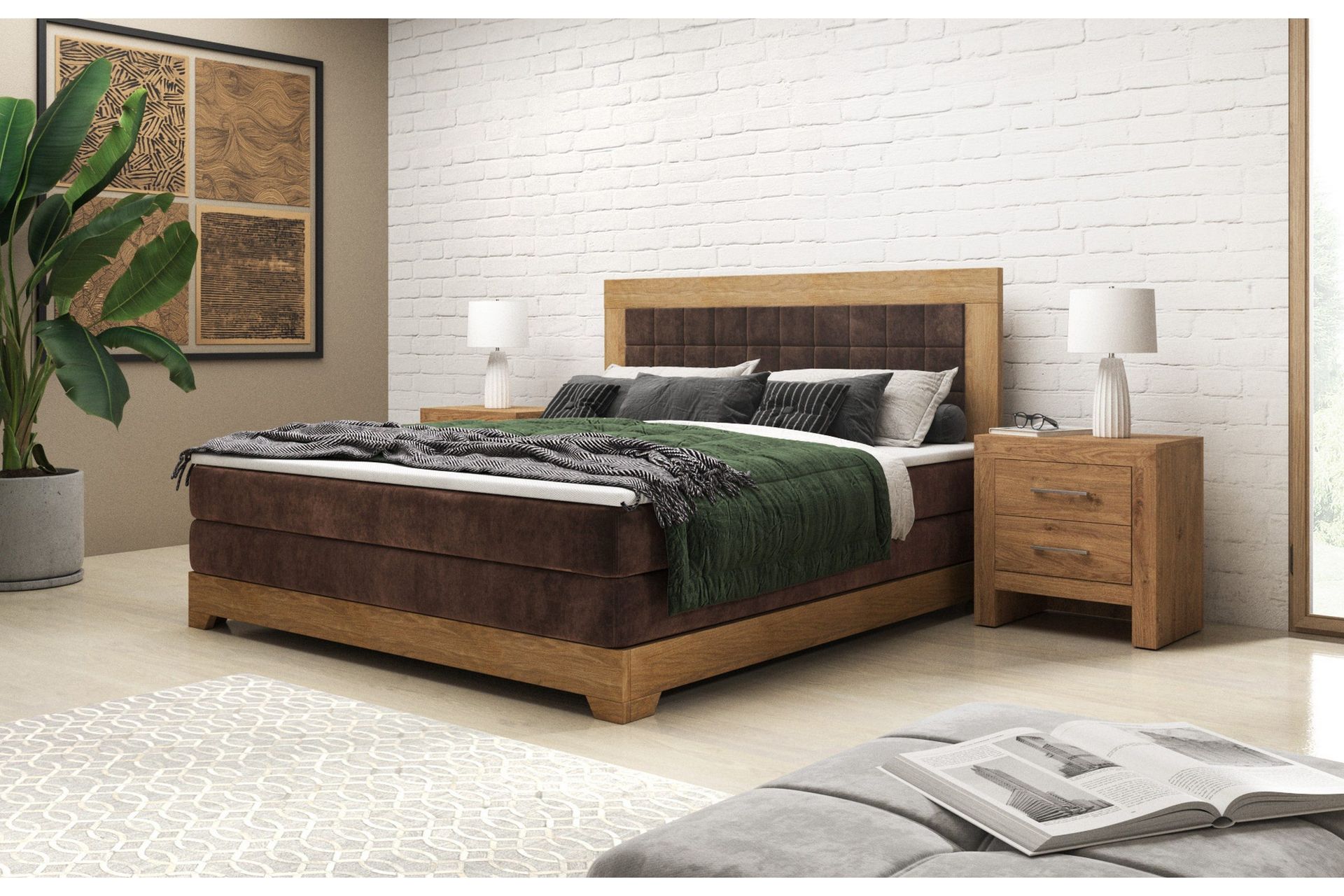 LAX Komplett Sengepakke 140X200 - Brun