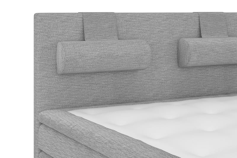 Layla Kontinentalseng 180 cm Uten Sengegavl - Lysegrå - Komplett sengepakke - Kontinentalsenger