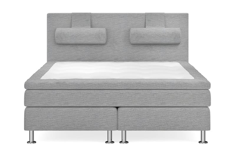 Layla Kontinentalseng 180 cm Uten Sengegavl, Lysegrå