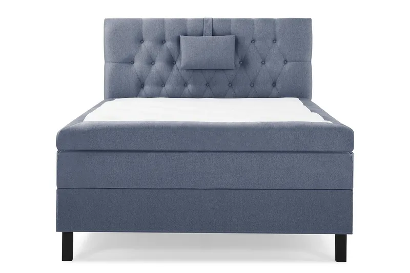 Lucky Komplett Sengepakke 120x200 Lateks Diamant Sengegavl - Nakkepute Liten Mørkeblå - Møbler - Senger - Kontinentalsenger