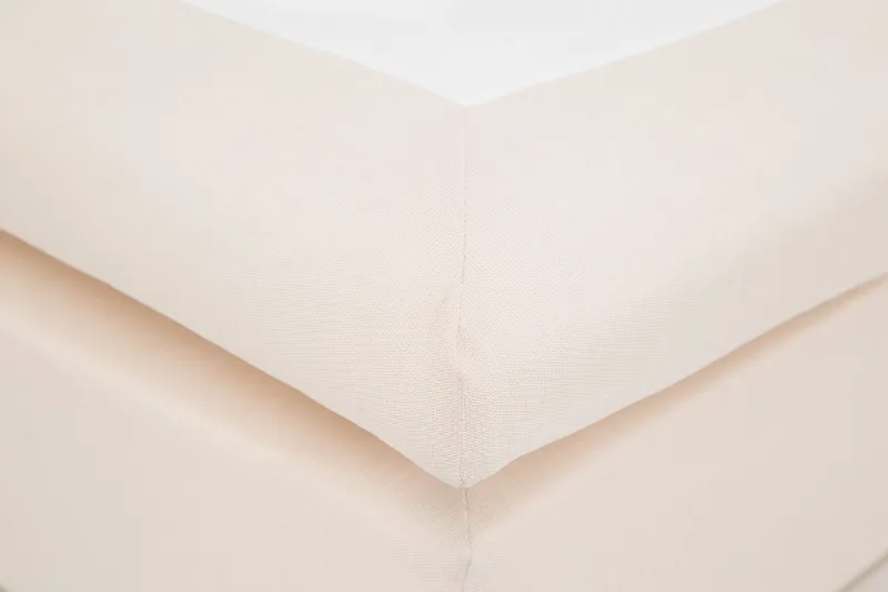 Lucky Komplett Sengepakke 120x200 Lateks Glatt Sengegavl - Beige - Møbler - Senger - Kontinentalsenger