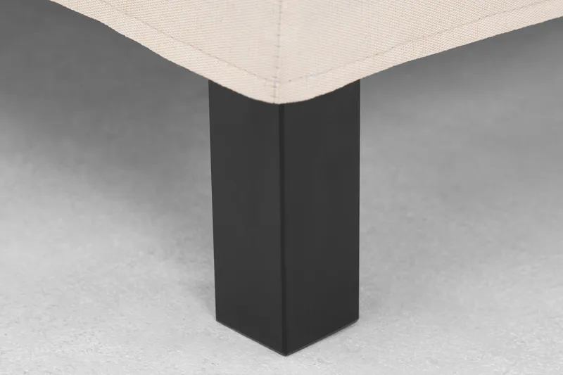 Lucky Komplett Sengepakke 120x200 Lateks Glatt Sengegavl - Beige - Møbler - Senger - Kontinentalsenger