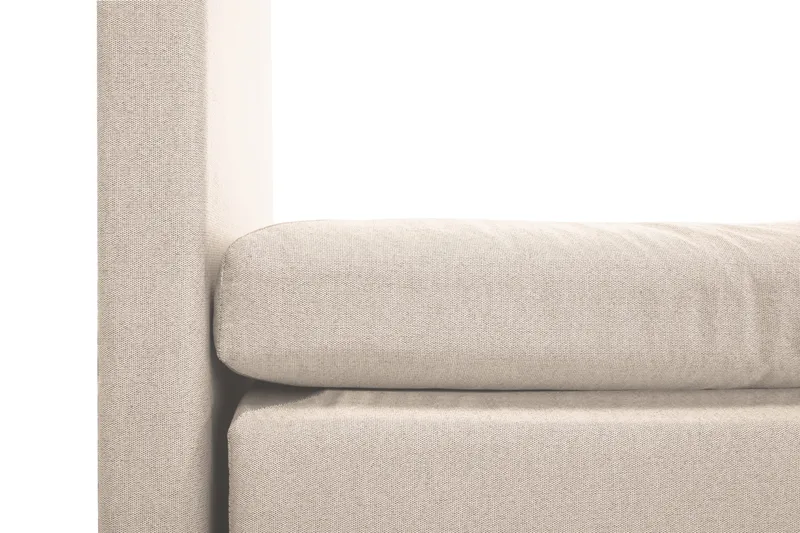 Lucky Komplett Sengepakke 120x200 Lateks Glatt Sengegavl - Nakkepute Liten Beige - Møbler - Senger - Kontinentalsenger