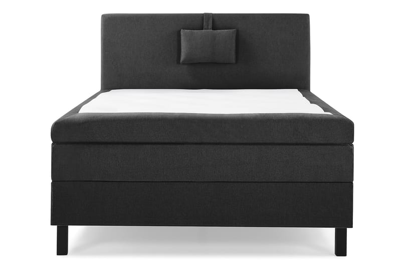 Lucky Komplett Sengepakke 120x200 Lateks Glatt Sengegavl - Nakkepute Liten Svart/Grå - Møbler - Senger - Komplett sengepakke