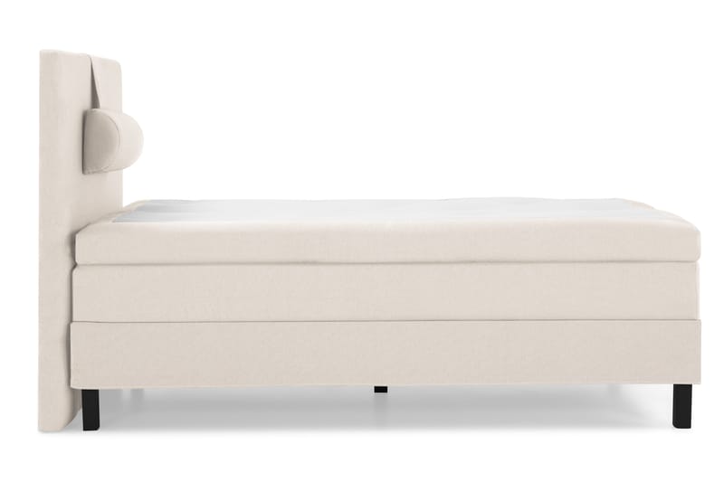 Lucky Komplett Sengepakke 120x200 Lateks Glatt Sengegavl - Nakkepute Stor Beige - Møbler - Senger - Kontinentalsenger