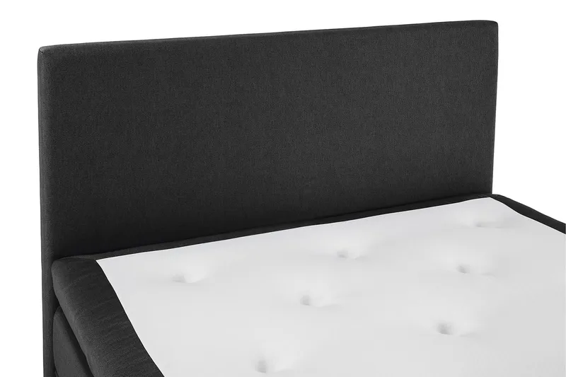 Lucky Komplett Sengepakke 120x200 Lateks Glatt Sengegavl - Svart/Grå - Møbler - Senger - Kontinentalsenger