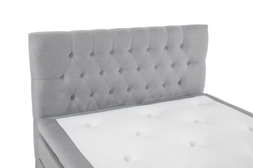 Lucky Komplett Sengepakke 120x200 Memory Diamant Sengegavl - Mellangrå - Møbler - Senger - Komplett sengepakke
