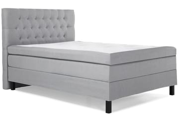 Lucky Komplett Sengepakke 120x200 Memory Diamant Sengegavl - Mellangrå - Møbler - Senger - Komplett sengepakke