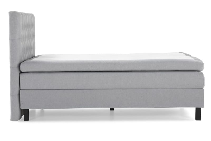 Lucky Komplett Sengepakke 120x200 Memory Diamant Sengegavl - Mellangrå - Møbler - Senger - Kontinentalsenger