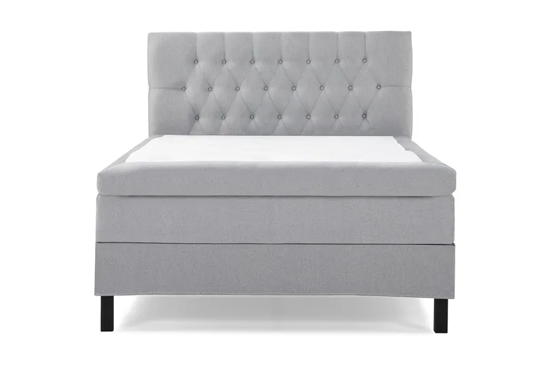 Lucky Komplett Sengepakke 120x200 Memory Diamant Sengegavl - Mellangrå - Møbler - Senger - Kontinentalsenger