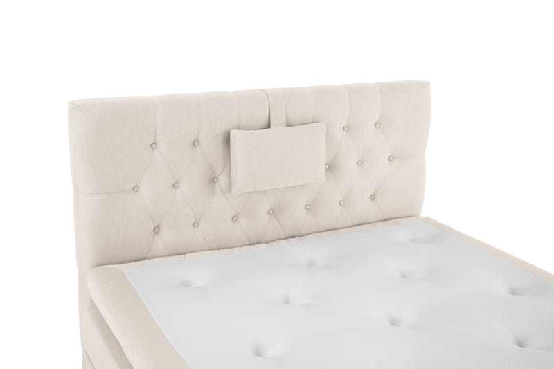 Lucky Komplett Sengepakke 120x200 Memory Diamant Sengegavl - Nakkepute Liten Beige - Møbler - Senger - Komplett sengepakke