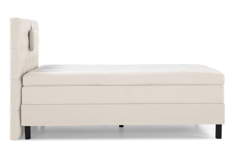 Lucky Komplett Sengepakke 120x200 Memory Diamant Sengegavl - Nakkepute Liten Beige - Møbler - Senger - Kontinentalsenger