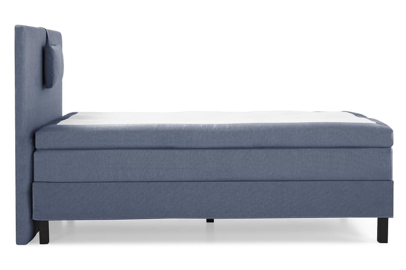 Lucky Komplett Sengepakke 120x200 Memory Glatt Sengegavl - Nakkepute Liten Mørkeblå - Møbler - Senger - Kontinentalsenger