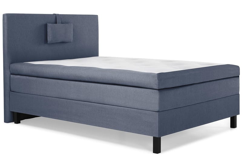 Lucky Komplett Sengepakke 120x200 Memory Glatt Sengegavl - Nakkepute Liten Mørkeblå - Møbler - Senger - Kontinentalsenger