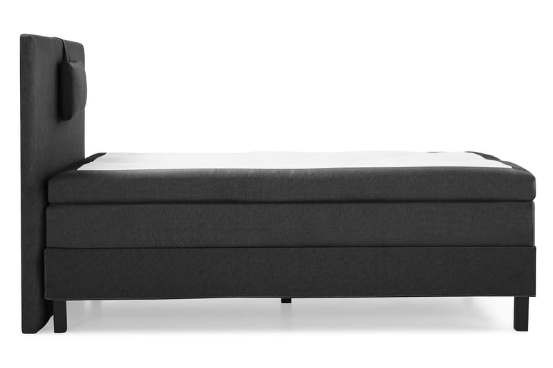 Lucky Komplett Sengepakke 120x200 Memory Glatt Sengegavl - Nakkepute Liten Svart/Grå - Møbler - Senger - Kontinentalsenger