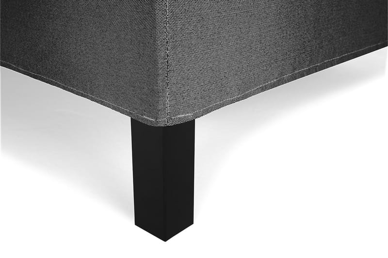 Lucky Komplett Sengepakke 120x200 Memory Glatt Sengegavl - Svart/Grå - Møbler - Senger - Kontinentalsenger