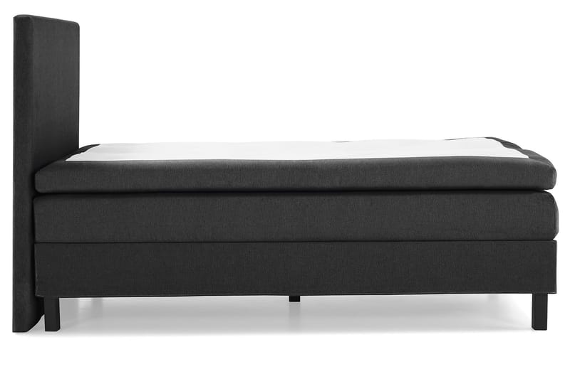 Lucky Komplett Sengepakke 120x200 Memory Glatt Sengegavl - Svart/Grå - Møbler - Senger - Kontinentalsenger