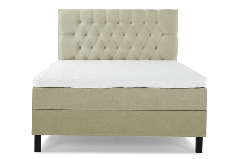 Lucky Komplett Sengepakke 120x200 Skum Diamant Sengegavl, Grønn