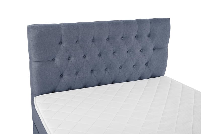 Lucky Komplett Sengepakke 120x200 Skum Diamant Sengegavl - Mørkeblå - Møbler - Senger - Kontinentalsenger