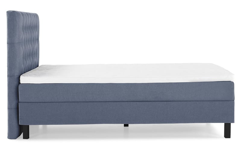 Lucky Komplett Sengepakke 120x200 Skum Diamant Sengegavl - Mørkeblå - Møbler - Senger - Kontinentalsenger