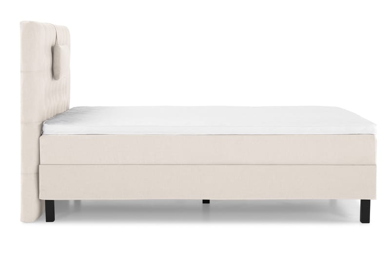 Lucky Komplett Sengepakke 120x200 Skum Diamant Sengegavl - Nakkepute Liten Beige - Møbler - Senger - Kontinentalsenger