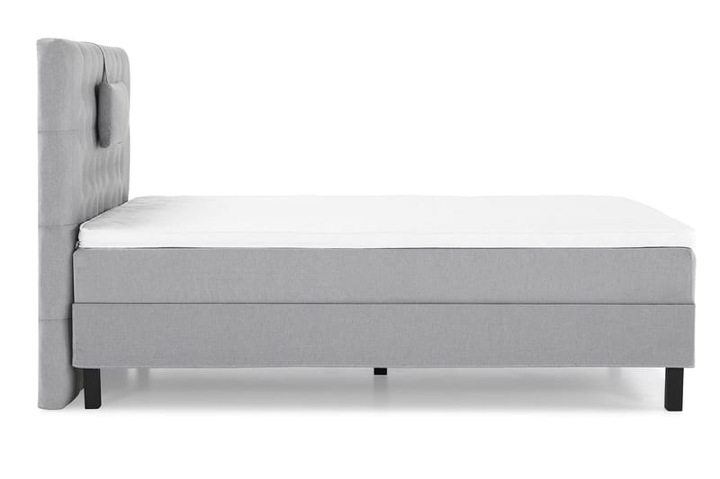 Lucky Komplett Sengepakke 120x200 Skum Diamant Sengegavl - Nakkepute Liten Mellomgrå - Møbler - Senger - Kontinentalsenger