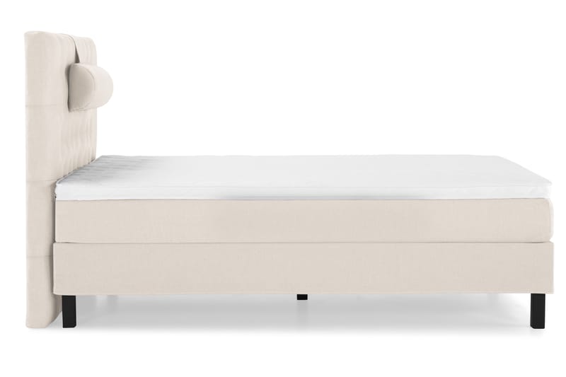 Lucky Komplett Sengepakke 120x200 Skum Diamant Sengegavl - Nakkepute Stor Beige - Møbler - Senger - Komplett sengepakke